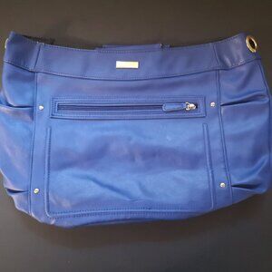 Miche Meredith Faux Leather Demi Shell Royal Blue Lined Gold Tone Hardware